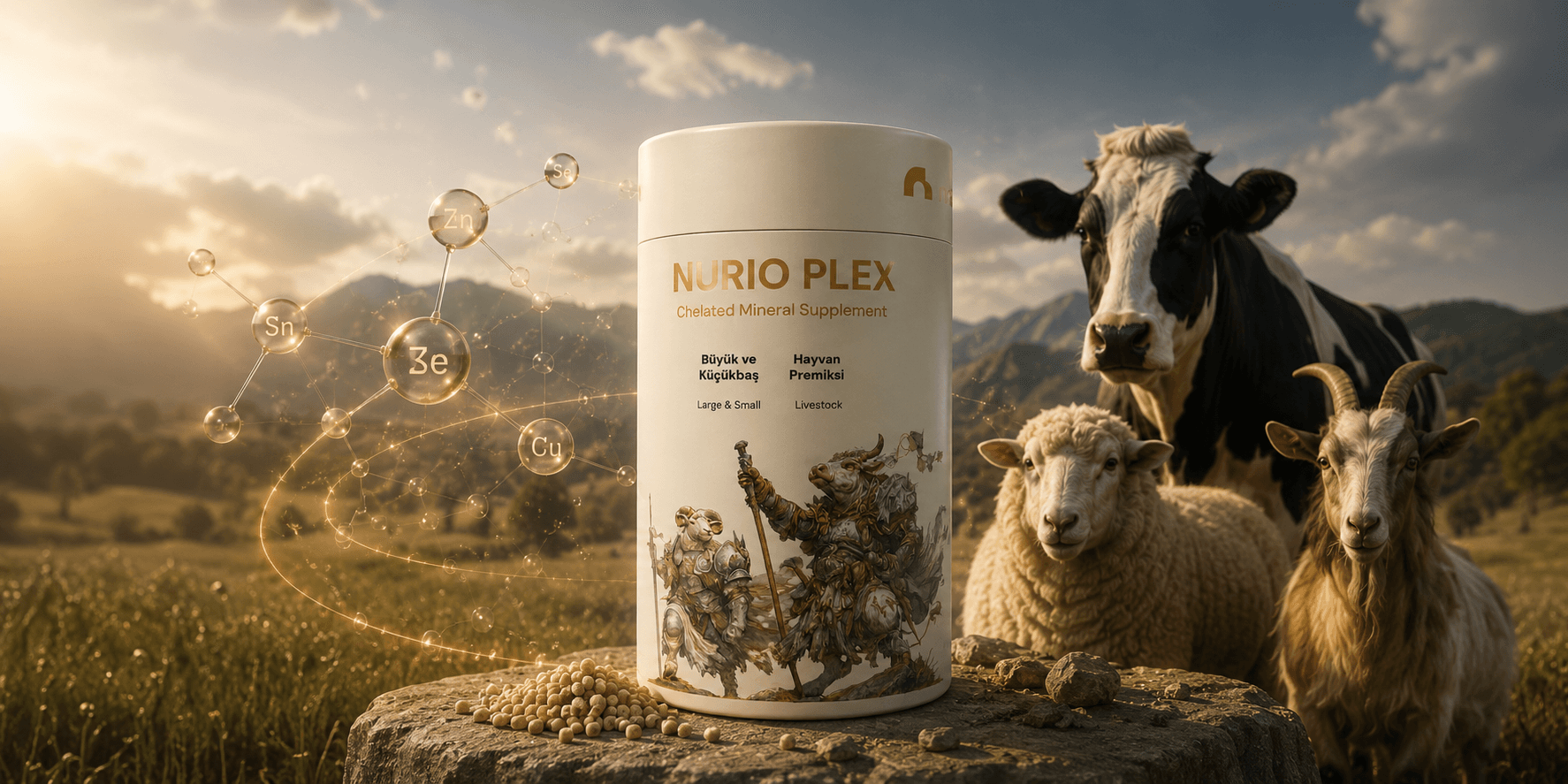 Nurio Plex — Advanced Chelated Mineral Supplement for Livestock